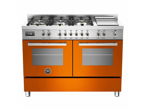 Bertazzoni Professional 120 cm 6-burner + griddle, Electric Double Oven