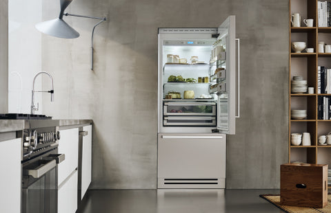 Bertazzoni 90 cm Built-In Premium Fridge Freezer Bottom Mount, Panel Installed Right hinges