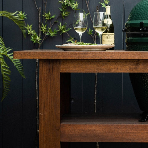 Big Green Egg Premium Royal Mahogany Table with Nest Large