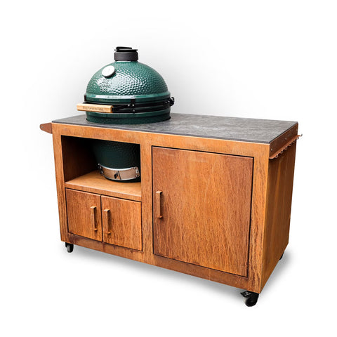 Big Green Egg Corten Steel Kitchen for Large Big Green Egg