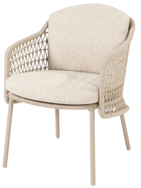 4 Seasons Outdoor Puccini 6 Seat Dining With Prado Ceramic Ellipse Table