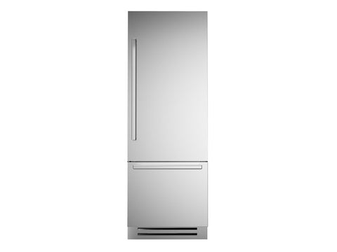 Bertazzoni 75cm Built-In Premium Fridge Freezer Bottom Mount, Panel Installed Right hinges
