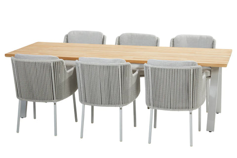 4 Seasons Outdoor Bernini 6-Seat with Ambassador Dining Table