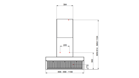 Bertazzoni 100 cm Wallmount Hood - Professional Series