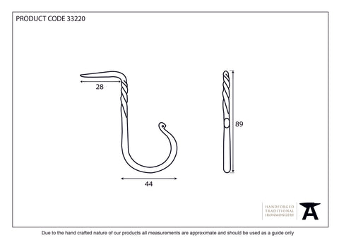 Beeswax Cup Hook - Large - 33220