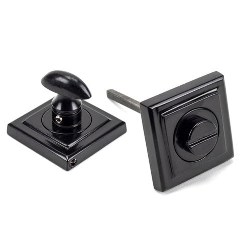 From The Anvil's Black Round Thumbturn Set