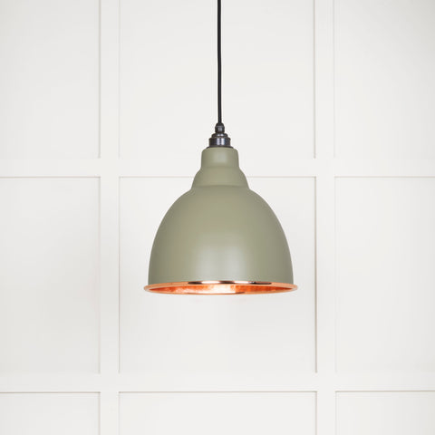 Hammered Copper Brindley Pendant in Tump