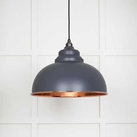 Smooth Copper Harborne Pendant in Slate