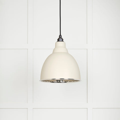 Smooth Nickel Brindley Pendant in Teasel