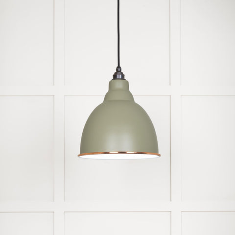 White Gloss Brindley Pendant in Tump
