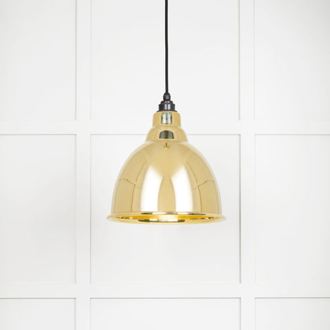 Smooth Brass Brindley Pendant
