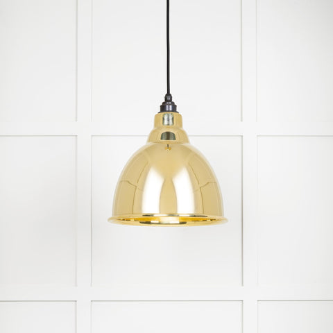 Smooth Brass Brindley Pendant