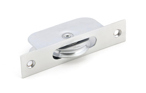 From The Anvil's Satin Chrome Square Ended Sash Pulley 75kg