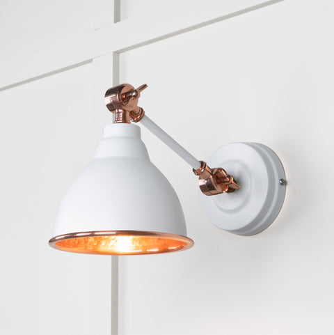 From The Anvil's Hammered Copper Hammered Copper Brindley Wall Light