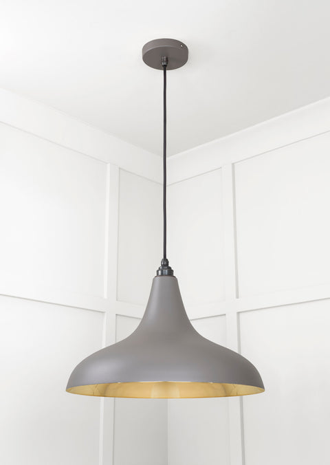 Smooth Brass Frankley Pendant