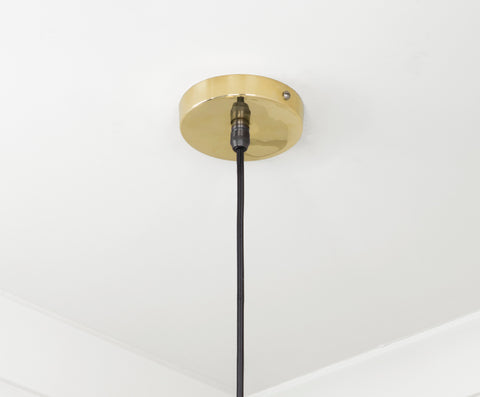 From The Anvil's Smooth Brass Smooth Brass Frankley Pendant