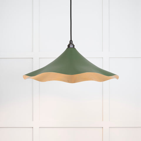 Smooth Brass Flora Pendant