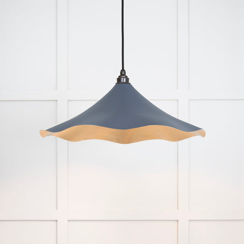 Smooth Brass Flora Pendant