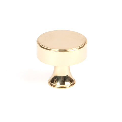 From The Anvil's Polished Brass Scully Cabinet Knob