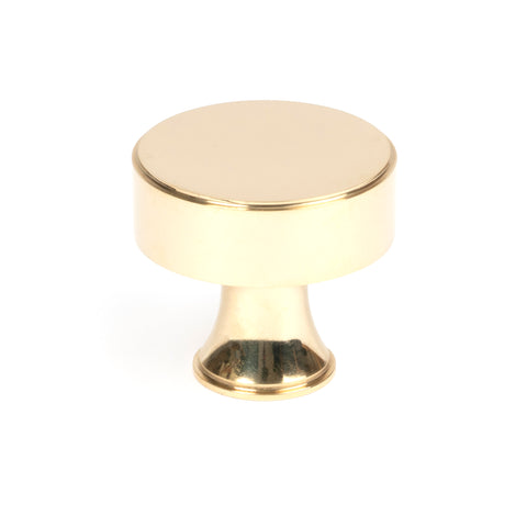 From The Anvil's Polished Brass Scully Cabinet Knob