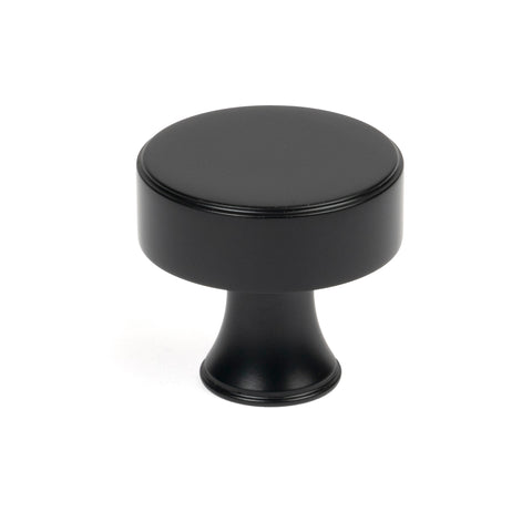 From The Anvil's Matt Black Scully Cabinet Knob