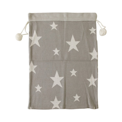 Star Knitted Sack Taupe or Grey