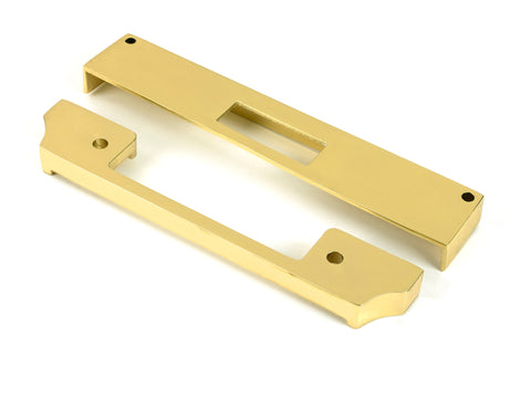 From The Anvil's Polished Brass ½" Rebate Kit for Euro Dead Lock