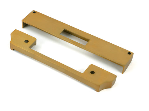 From The Anvil's Satin Brass ½" Rebate Kit for Euro Dead Lock