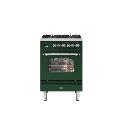 Ilve 60cm Milano 4 Burner Single Oven Dual Fuel Range Cooker