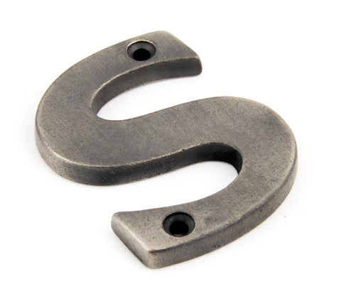 From The Anvil's Antique Pewter Antique Pewter Letter