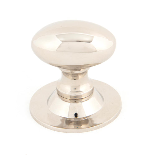 From The Anvil's Polished Nickel Oval Cabinet Knob