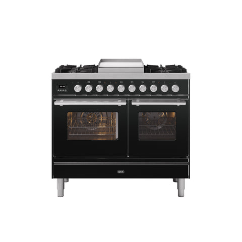 Ilve 100cm Roma Fry Top Double Oven Dual Fuel Range Cooker