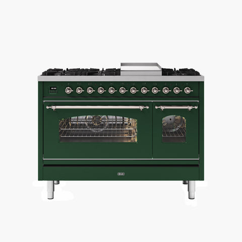 Ilve 120cm Milano Fry Top Double Oven Dual Fuel Range Cooker
