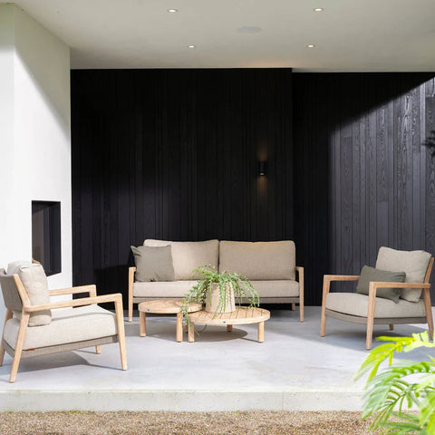 4 Seasons Outdoor Julia Lounge Set With Sem Tables And Footstool
