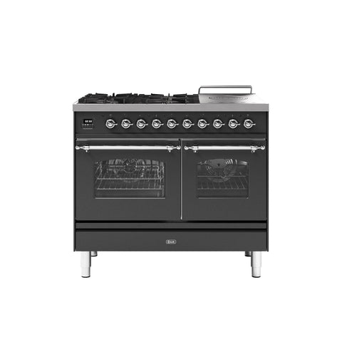 Ilve 100cm Milano Coup de Feu Double Oven Dual Fuel Range Cooker