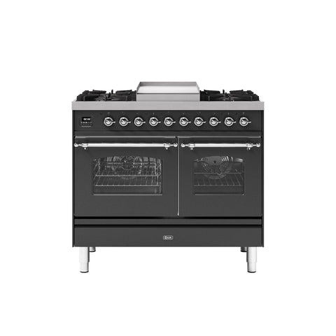 Ilve 100cm Milano Fry Top Double Oven Dual Fuel Range Cooker