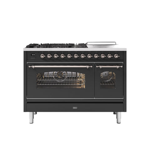Ilve 120cm Milano Coup De Feu Dual Fuel Range Cooker