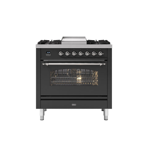Ilve 90cm Milano Fry Top Single Oven Dual Fuel Range Cooker
