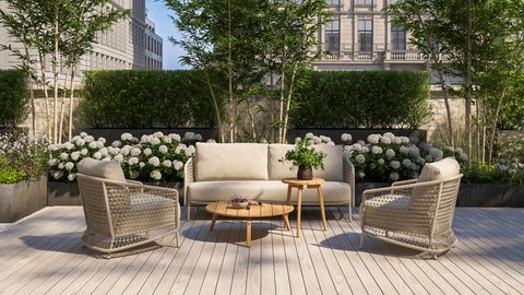 4 Seasons Outdoor Puccini Lounge With 90cm Table