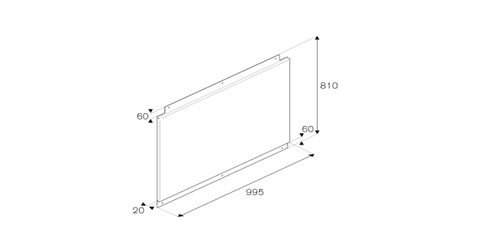 Bertazzoni 100cm Backsplash