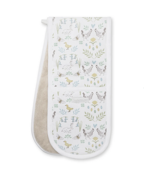 Sophie Allport Double Oven Glove - Spring Chicken
