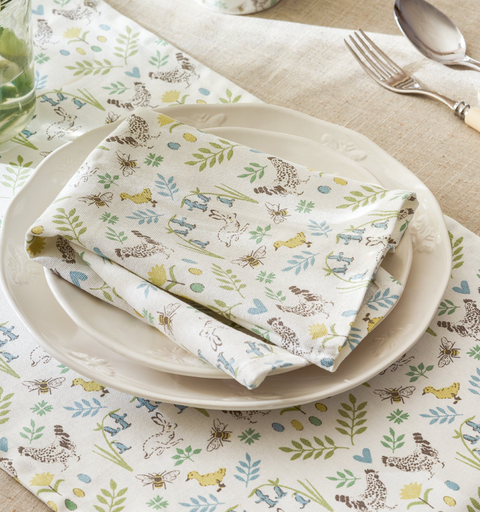 Sophie Allport Napkins - Set of 4 - Spring Chicken