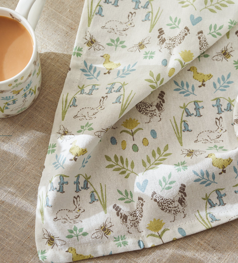 Sophie Allport Napkins - Set of 4 - Spring Chicken