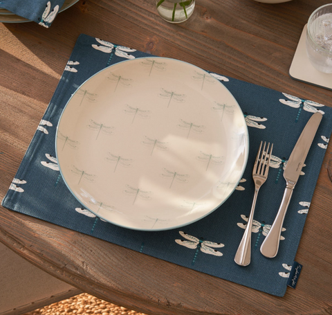Sophie Allport Stoneware Dinner Plate - Dragonfly