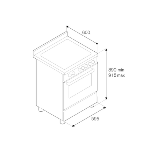 Bertazzoni Master 60 cm induction top electric oven