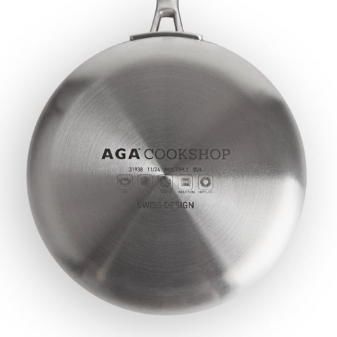 AGA 5-Ply Stainless Steel 28cm Coated Frying Pan