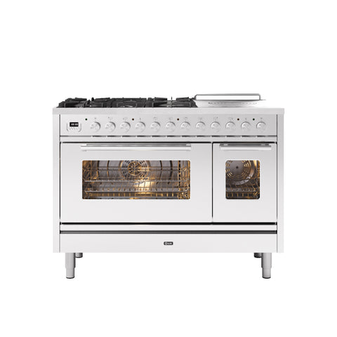 Ilve 120cm Roma Coup De Feu Dual Fuel Range Cooker