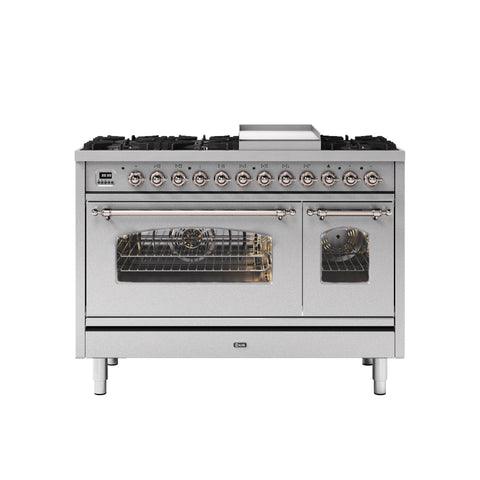 Ilve 120cm Milano Fry Top Double Oven Dual Fuel Range Cooker