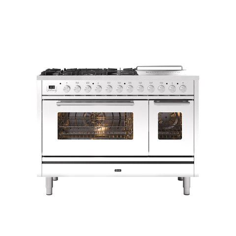 Ilve 120cm Roma Coup De Feu Dual Fuel Range Cooker