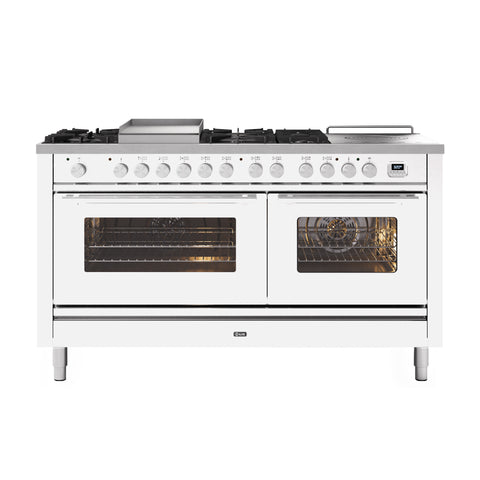 Ilve 150cm Roma 7 Gas Burners and Coup De Feu Dual Fuel Range Cooker
